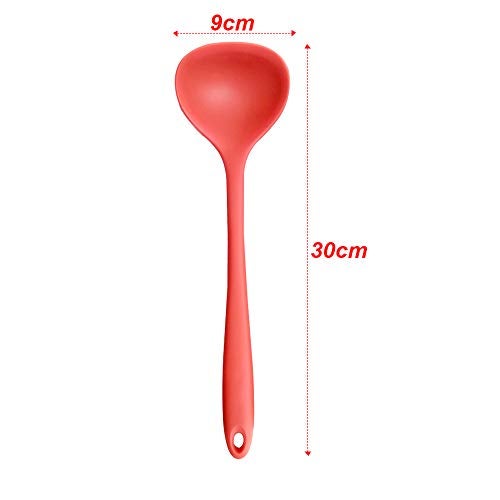 UPC Premium Silicone Cookware Spatula Palta/Turner, Kitchen Essential, Non-Stick, Food Safe, high Temperature Resistant for Daily use (Set of 3 (Kalchi, Turner and Spoon)) - Image 4