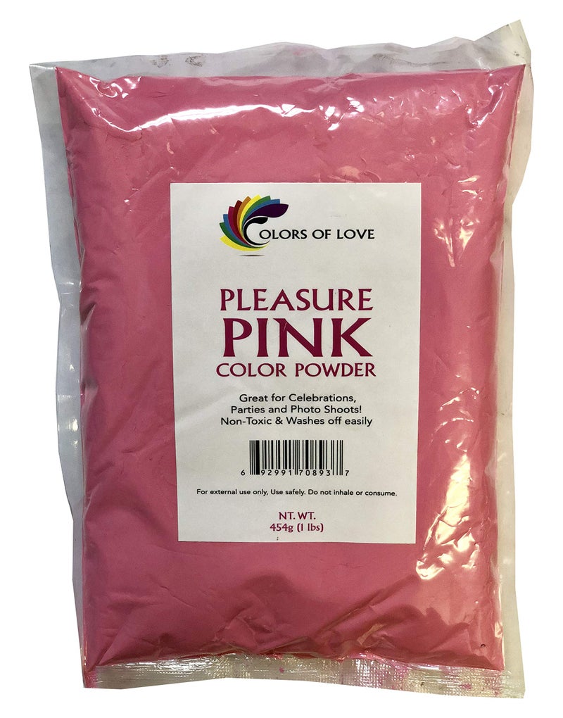 Colors of Love Pink Holi Color Powder - 15 Oz Bag - Ideal for color run events, bath bombs, youth group color wars, Holi events and more! - Image 2