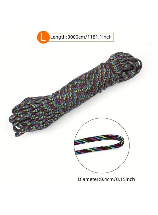 Colorful 30m Nylon Clothesline Non Slip Rope for Drying Clothes Camping Tying - Image 1
