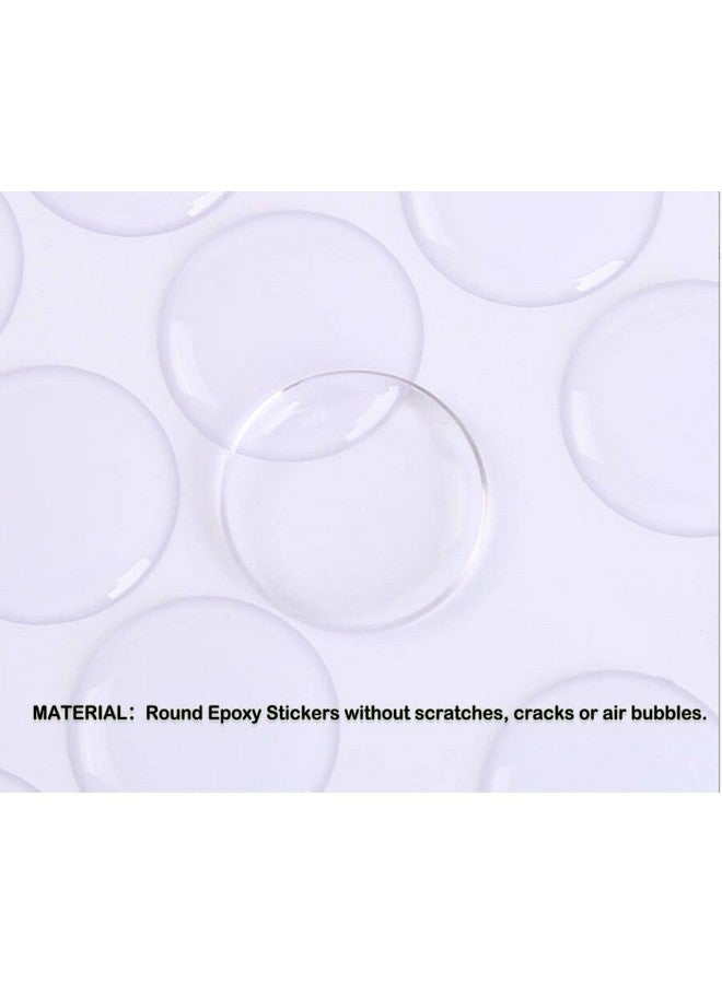 Pop Resin 100 Pcs 1.5 Inch Clear Epoxy Stickers Round Adhesive Epoxy Resin Domes Seals Stickers For Bottle Cap Pendants Or Diy Crafts Valentine'S Day Christmas Holiday Project - Image 5