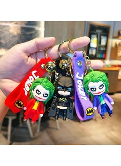 DC Comics The Joker Batman Character Keyring rubber Gift idea for Men Women Boys & Girls  - Image 3