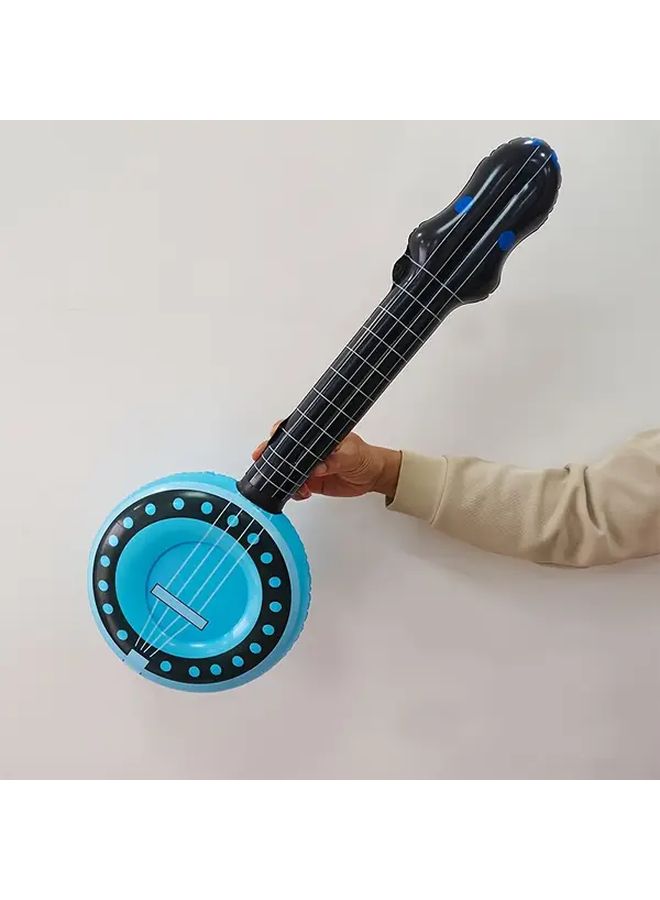 Inflatable PVC Guitar For Outdoor Games KTV Party Performance And Festive Props 1pc - Image 1