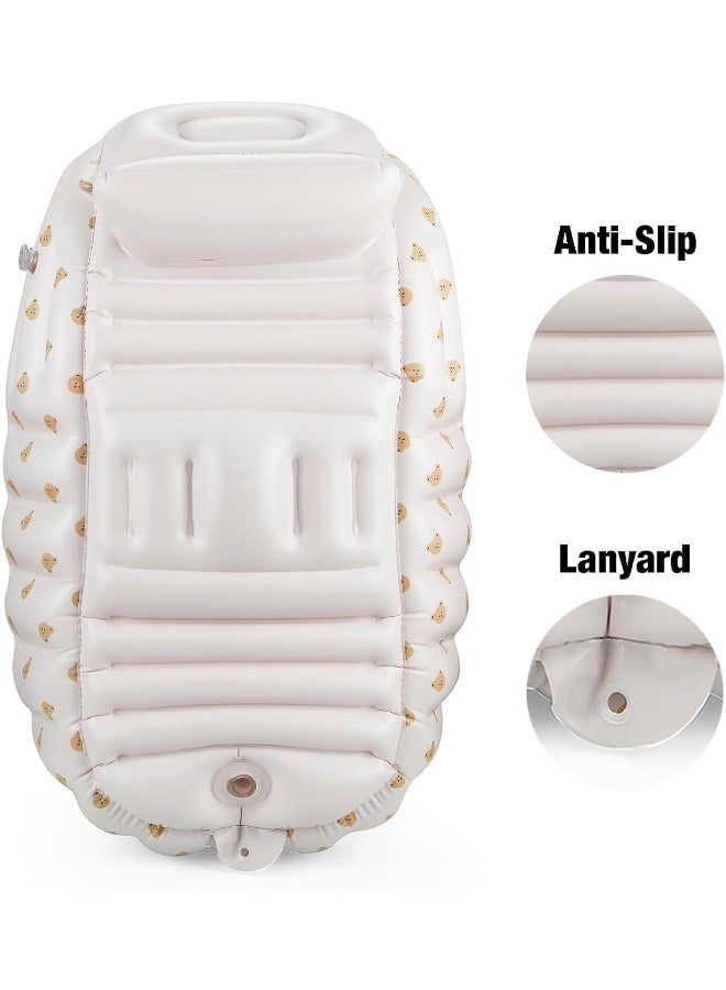 PandaEar Inflatable Bathtub for Toddlers, Collapsible Portable Bathtub - Image 5