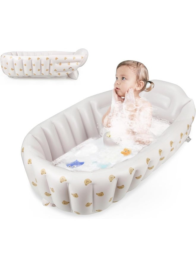 PandaEar Inflatable Bathtub for Toddlers, Collapsible Portable Bathtub - Image 1