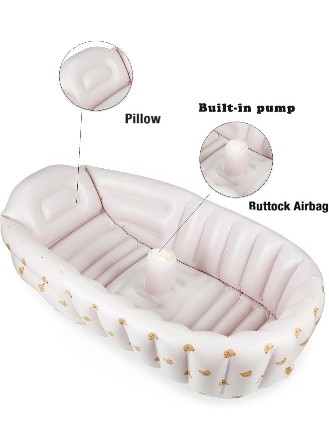 PandaEar Inflatable Bathtub for Toddlers, Collapsible Portable Bathtub - Image 2
