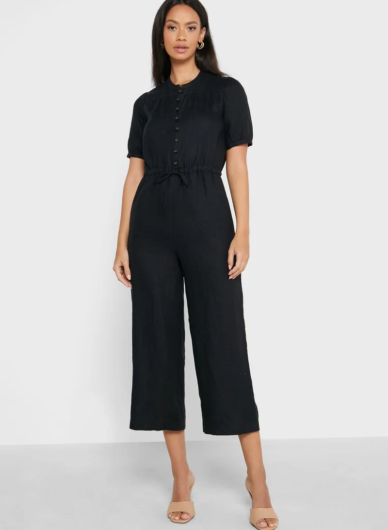 WHISTLES Button Front Jumpsuit