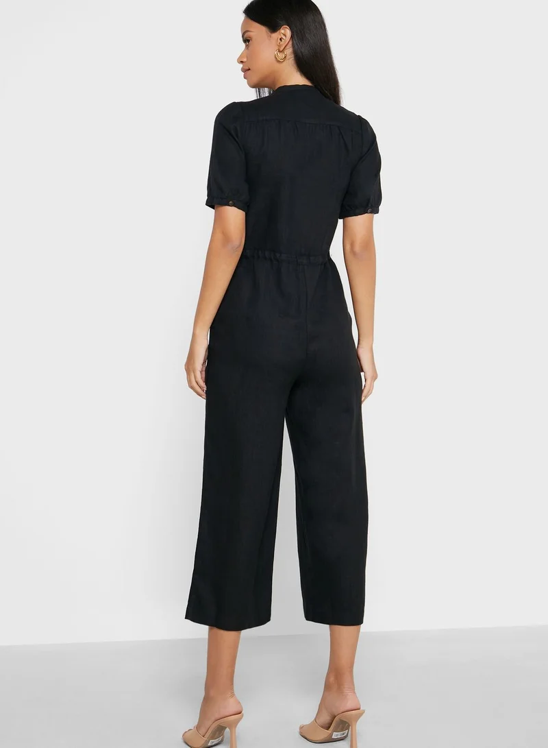 WHISTLES Button Front Jumpsuit