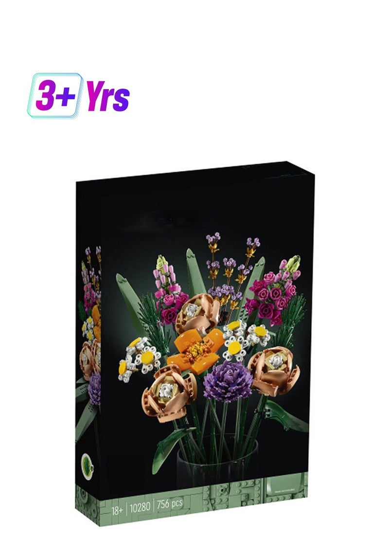Generic - Bouquet assembled building blocks gifts building blocks toys small particle building blocks ornaments - Image 1
