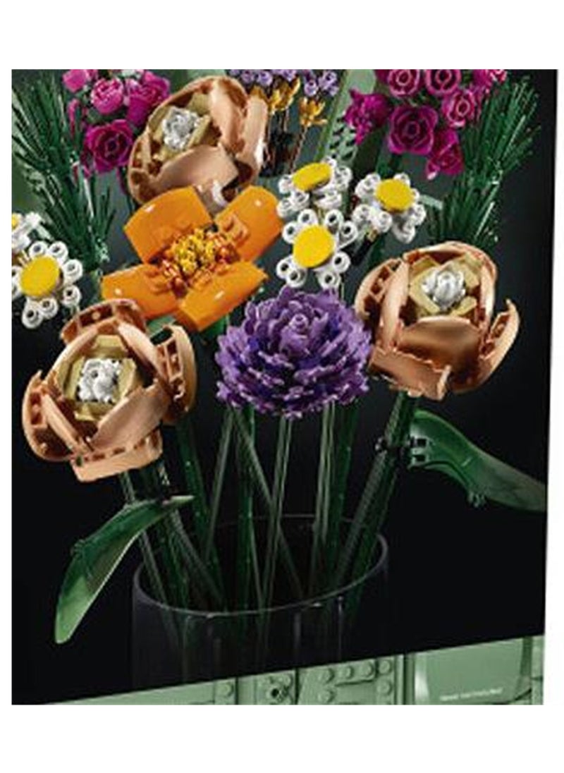 Generic - Bouquet assembled building blocks gifts building blocks toys small particle building blocks ornaments - Image 1