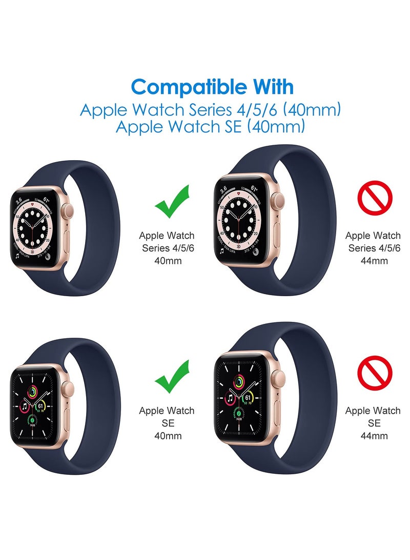 أبل ووتش ذاته حامي الشاشة ( 2022 / 2020 ) سلسلة 6 5 4 40mm تبو فيلم شفافة تغطي كامل 3 حزمة - Image 2