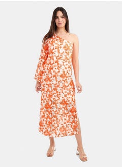Clue One Shoulder Fishnet Dress  - Image 1
