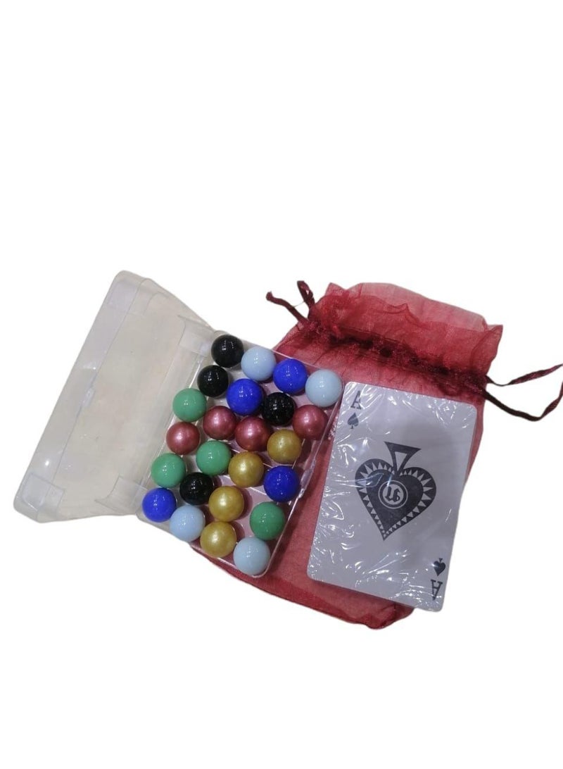 MARAH TOYS Jackaroo Game Add-on, 6 Players, Tusk Cards with 24 Premium Marbles - Image 4