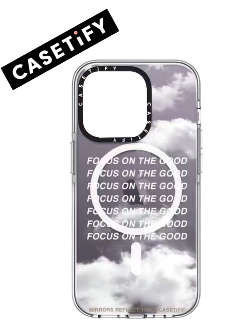 Casetify - For iPhone 13 Case Focus On The Good Case Magnetic Magsafe MagFit Anti-Yellowing Technology For iPhone 14 Cover - Image 1