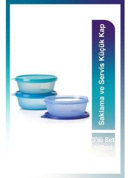 Storage and Serving Small Container Set of 3 600 ml