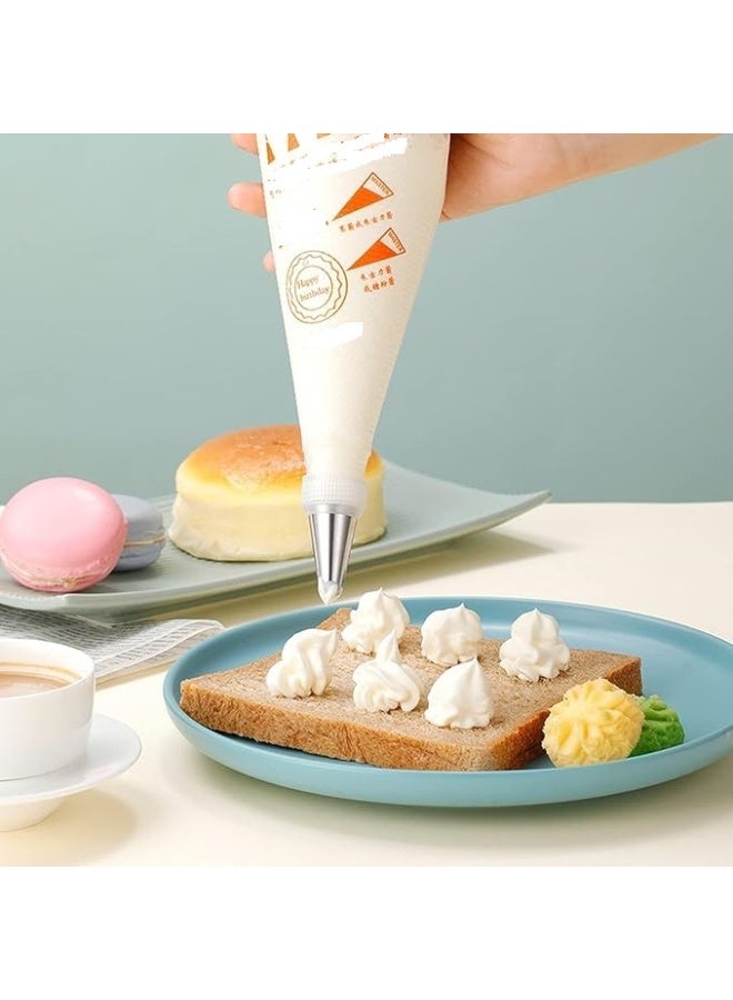 100 Pieces Plastic Pastry Bags Disposable Icing Piping Bags for Cake Cookie Desserts Icing Cupcakes Decoration (Medium 30 * 20cm) - Image 2
