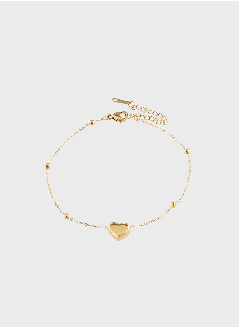 Ginger - Heart Anklet - Image 1