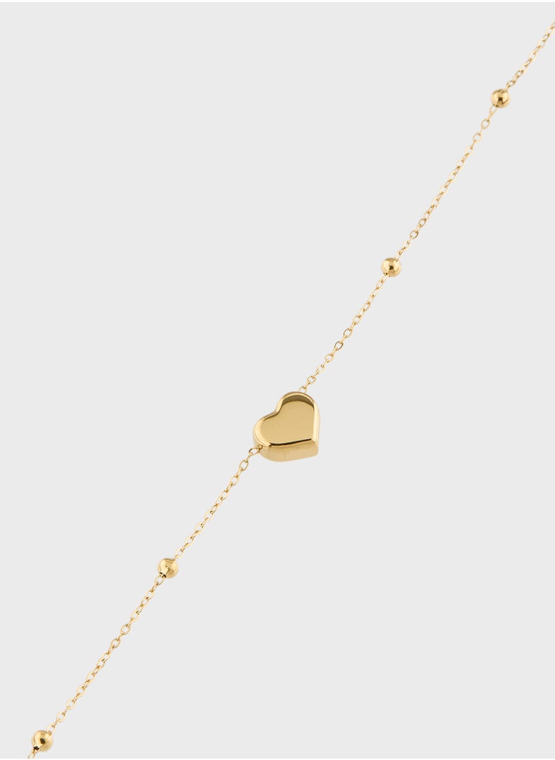 Ginger - Heart Anklet - Image 1