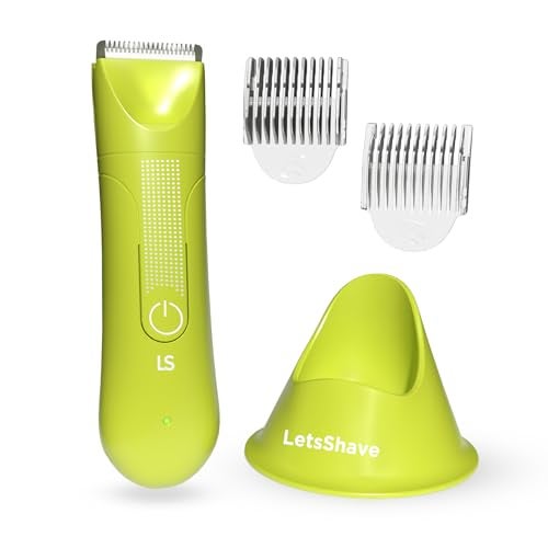 LetsShave ليتسشيف إيفيور ماكينة تقليم البيكيني للنساء | ماكينة تقليم حساسة للأجزاء الخاصة للنساء | مزيل شعر مدمج | شفرات سيراميكية آمنة للبشرة | ماكينة تقليم مقاومة للماء وبدون سلك للمناطق الخاصة وخط البيكيني - Image 1
