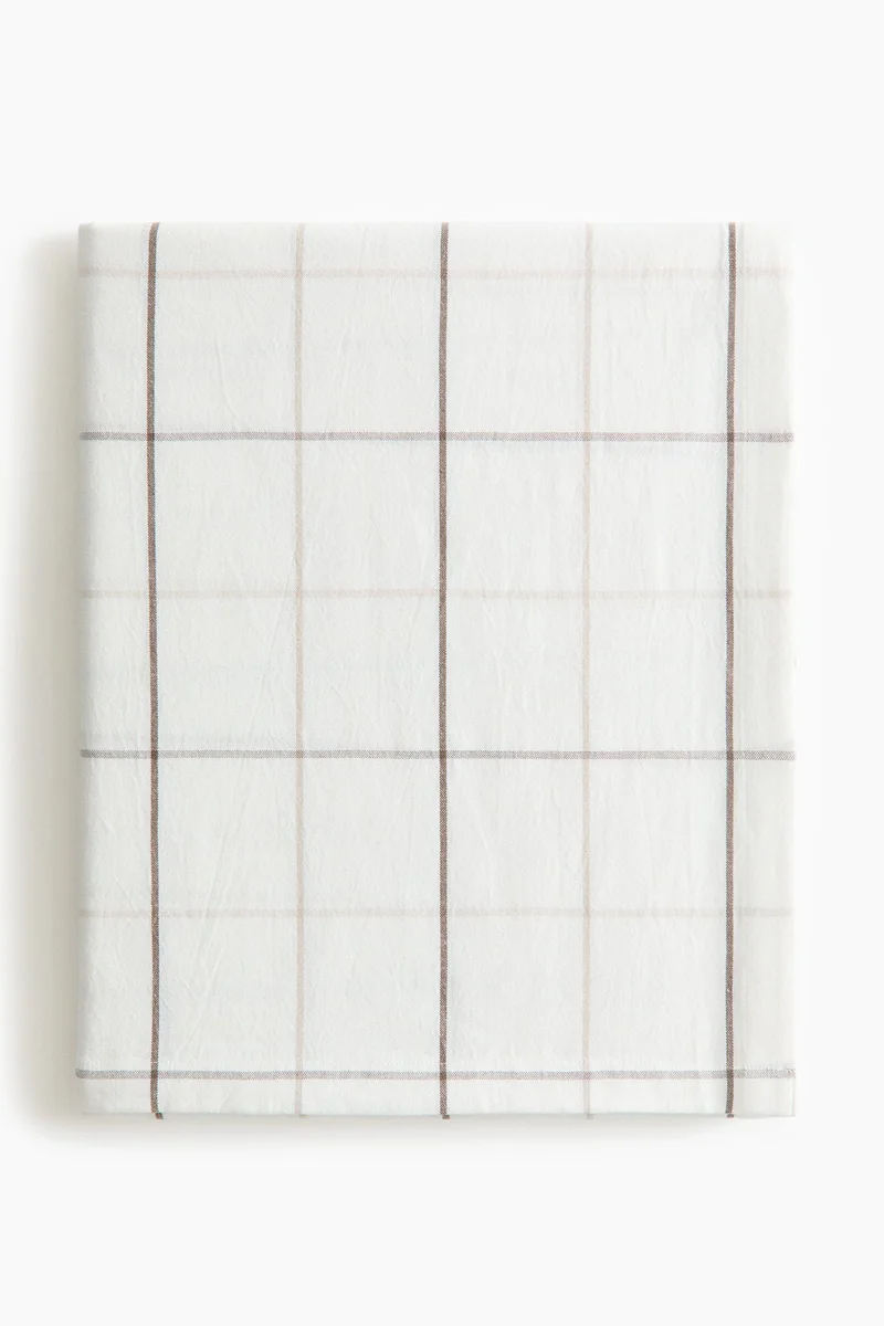 H&M Patterned linen-blend tablecloth