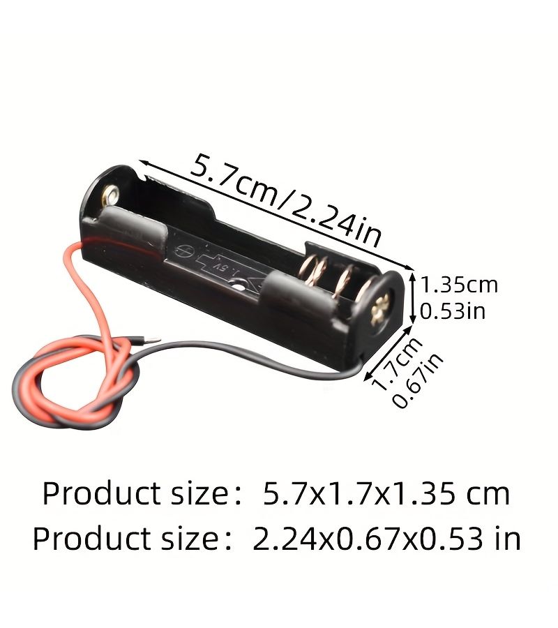 3 AA Battery Holder Kit With Wires For D Series Battery Storage Box Laboratory DIY Use - Image 3