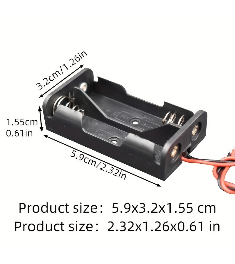 3 AA Battery Holder Kit With Wires For D Series Battery Storage Box Laboratory DIY Use - Image 4