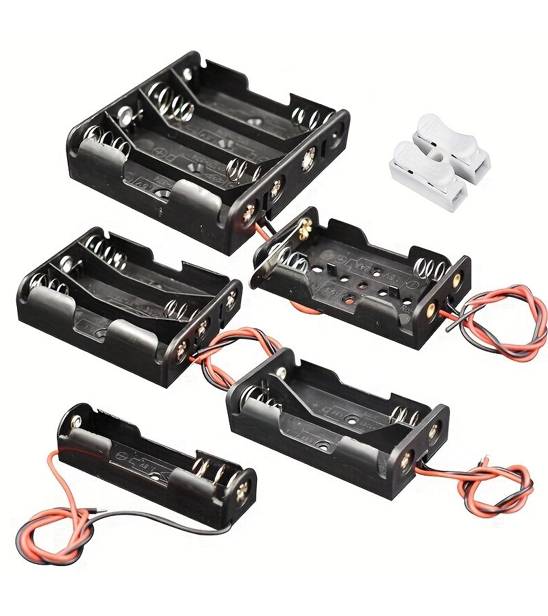 3 AA Battery Holder Kit With Wires For D Series Battery Storage Box Laboratory DIY Use - Image 2