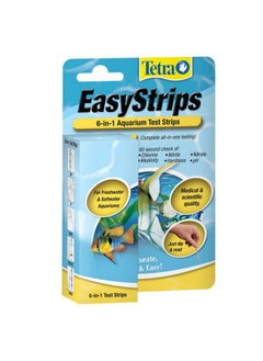 تترا شرائط اختبار Tetra EasyStrips 6 في 1 لأحواض السمك، اختبار المياه (19542)  - Image 1