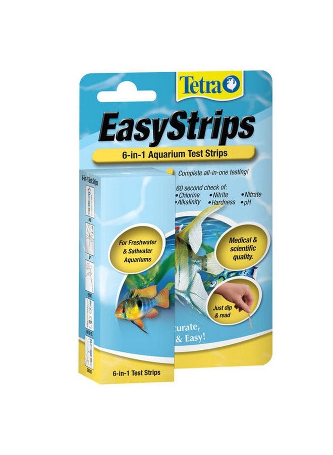 Tetra EasyStrips 6-In-1 aquarium Test Strips, Water Testing (19542) - Image 1