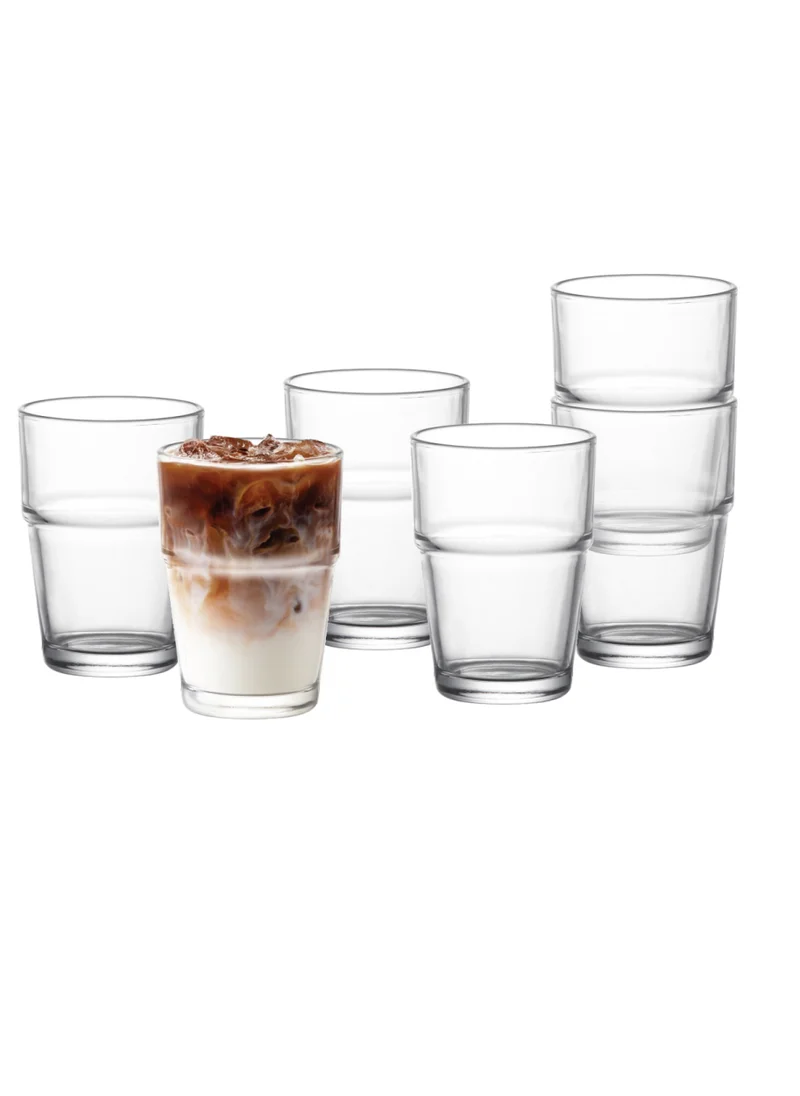 كويزين أرت Cuisine Art Kola Glass Set - 6 Pieces, 255ml, Tansparent
