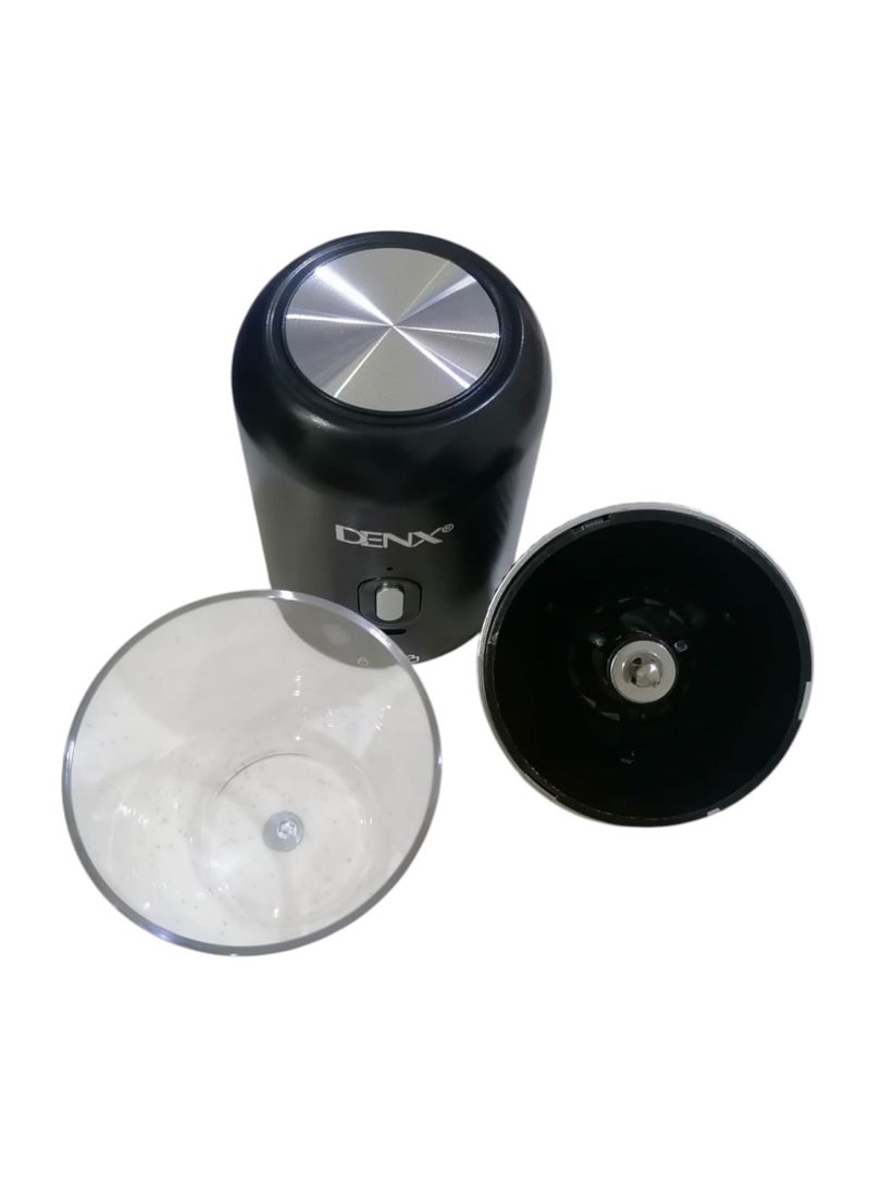 دينكس مطحنة قهوة كهربائية محمولة قابلة لإعادة الشحن بقوة 13 وات، لون أسود، بمنفذ USB-C - Image 2