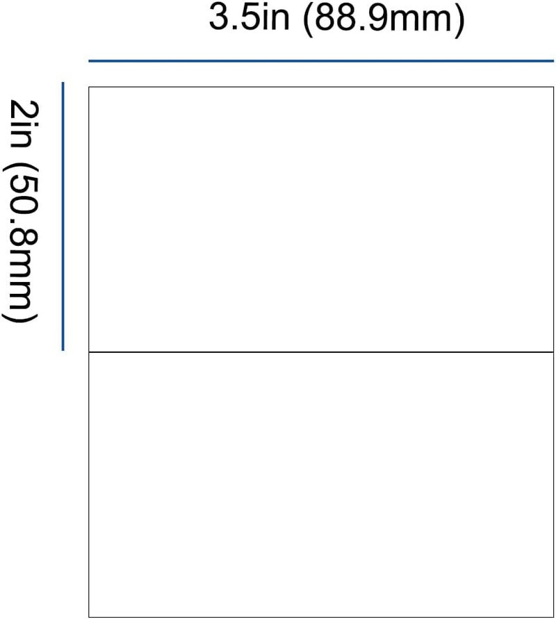 MR-LABEL 100 Printable Blank Place Cards, 2"x3.5" Small Tent Cards, 230GSM Matt White Micro-perforated Cardstock for Table Cards - Image 5