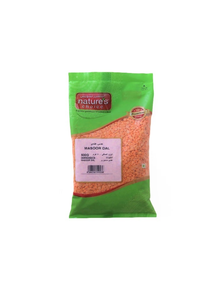 Nature's Choice Masoor Dal 500G - Image 1