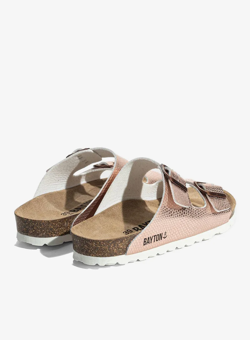 Bayton  Tracy Double Strap Flat Sandals for Women | Best Price UAE