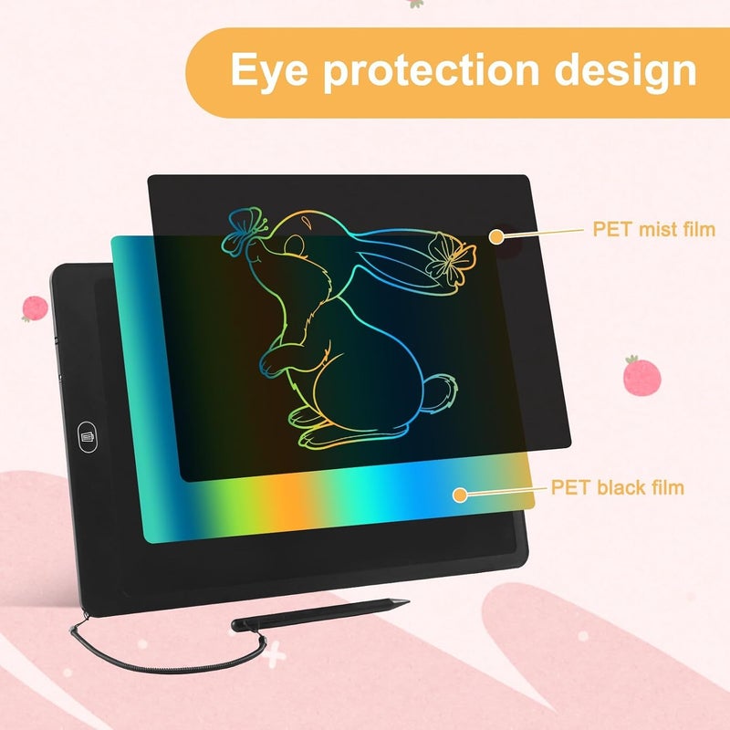 Excefore Kids Toys 16 Inch LCD Writing Tablet, Etch a Sketch for Kids and Adults, Travel Essentials for 3-6 Year Olds, Birthday Gift, Party Favors, Stocking Stuffers for Kids, Women, Men (Black) - Image 2