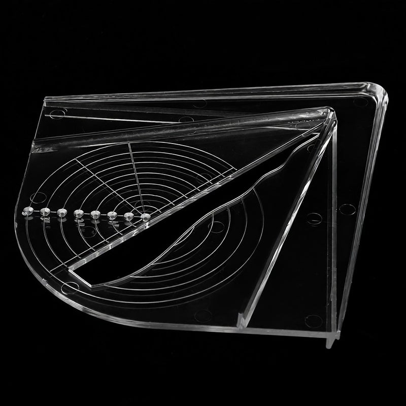 Plastic Center Finder for Square Round Octagon and Sexangle Woodwork Tool - Image 2