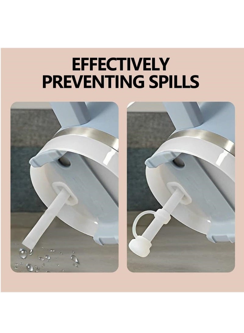 SYOSI Silicone Spill Proof Stopper, Silicone Straw Lid, Compatible with Stanley Cup 1.0 40oz/ 30oz, Including 2 Straw Cover Cap, 2 Square Spill Stopper and 2 Round Leak Stopper, Set of 3 - Image 4