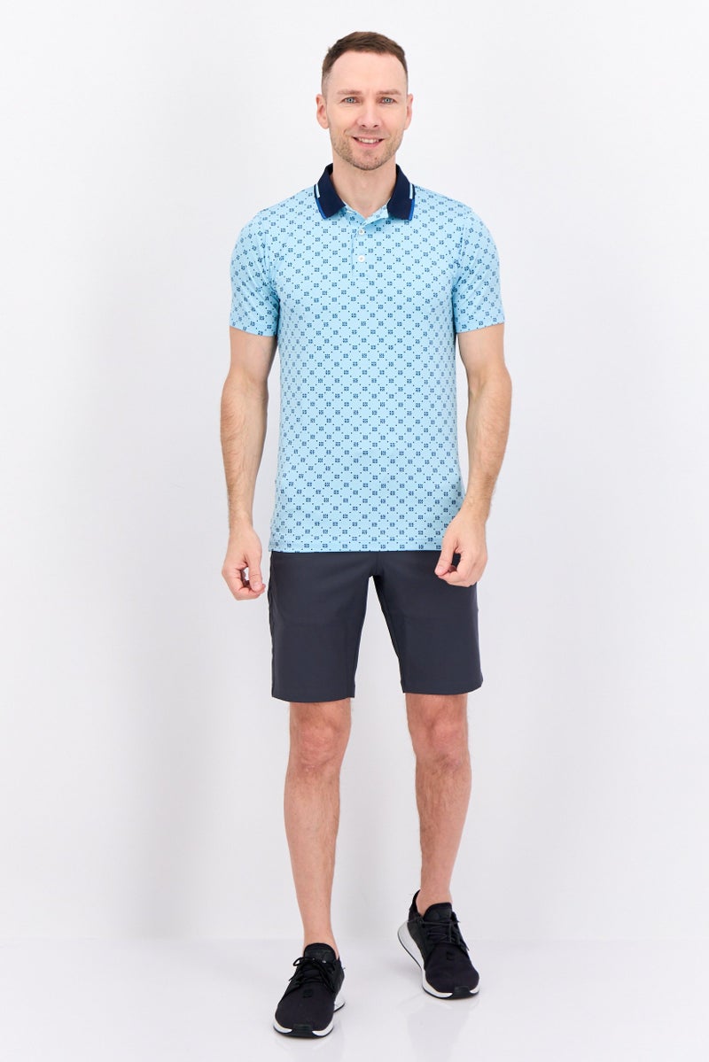 PUMA قميص بولو قصير الأكمام للرجال، رياضي، خارجي، أزرق - Image 4