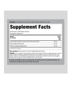 Piping Rock Ultra Max Cayenne Plus 180 Capsules  - Image 2