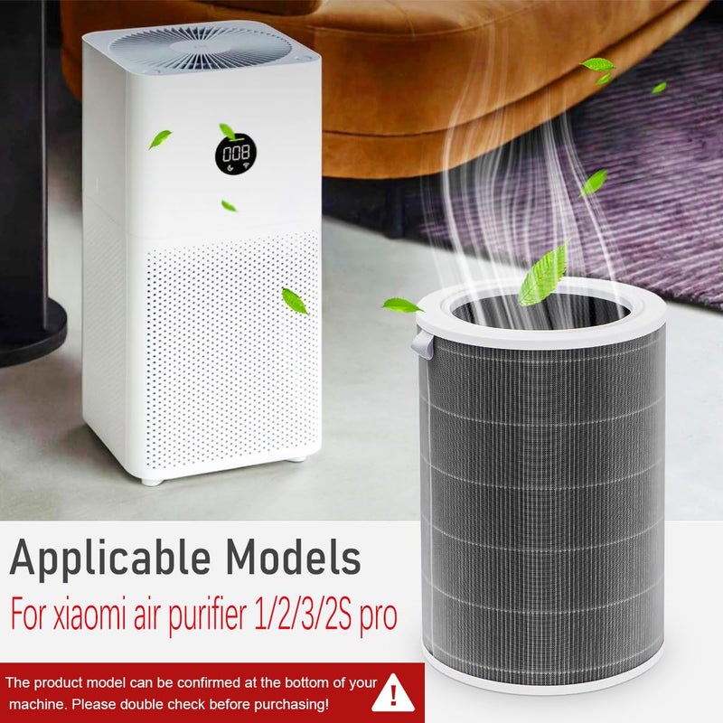 HASTHIP HEPA Filter for Mi Air Purifier Air Filter for Home Compatible with Mi Air Purifier 12 3 2S Pro Air Purifier Activated Carbon Formaldehyde Removal - Image 2