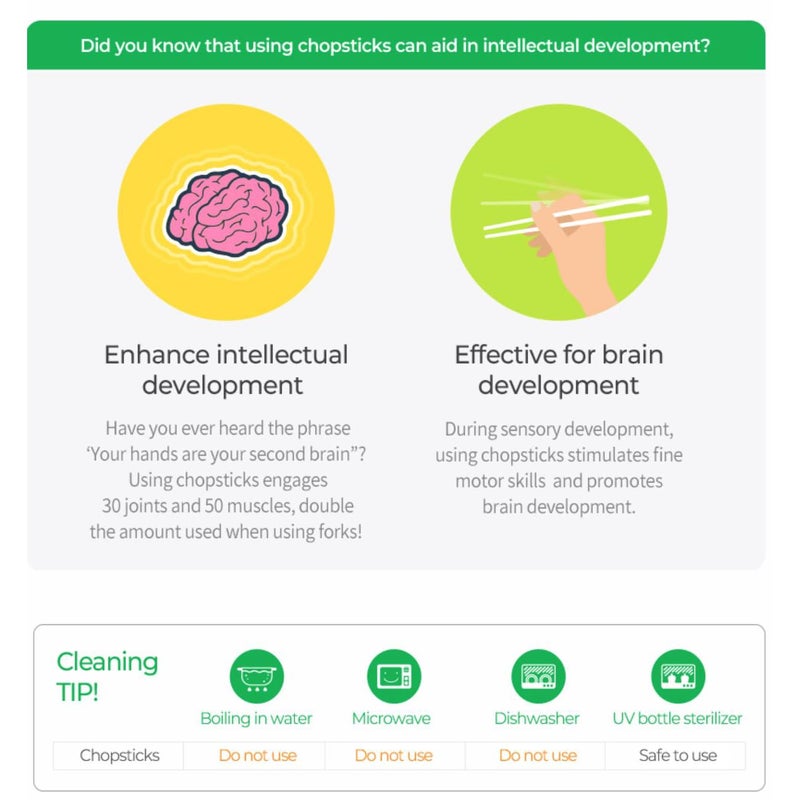 اديسون عيدان تناول الطعام للتدريب على الأكل - Image 5