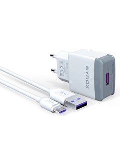 Hhm_ Vestel Venus V3 5070 Compatible Micro USB Input 3.0 Amp Adapter + Cable Charger -Q30
