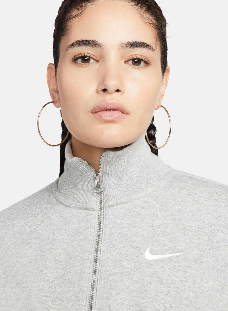 Nike Women’s Nike Sportswear Phoenix Fleece Quarter-Zip Cropped Sweatshirt - Image 3