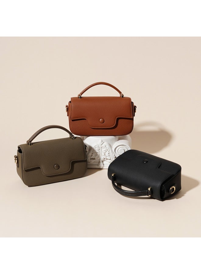Style Top Layer Cowhide Genuine Leather Women's Bag All-match Popular Retro Small Square Bag High-end Shoulder Crossbody Handbag - Image 3