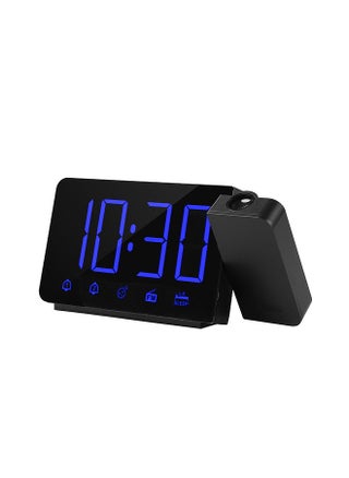 Projection Alarm Clock 180°Projector with FM Radio Snooze Function 4 Dimmer Dual Alarm USB Charging Digital Clock 12H/24H for Bedrooms - pzsku/ZA362053872F639F48F89Z/45/_/1697194129/0c493738-c17e-4fc2-acaf-a66b5a01087b