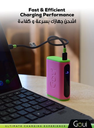 BOLT 10000mAh Power Bank | 20W PD And QC 3.0 Super Fast Charging | Compact, Airline Safe And Travel Ready | Includes Type-C Cable - Rose Gold - view 3