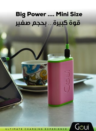 BOLT 10000mAh Power Bank | 20W PD And QC 3.0 Super Fast Charging | Compact, Airline Safe And Travel Ready | Includes Type-C Cable - Rose Gold - view 2