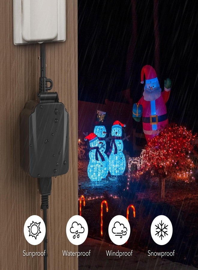 BN-LINK 24 Hour Mechanical Light Timer Outdoor Waterproof 1 Timer with Grounding for Home Garden 15A 1/2HP - Image 5