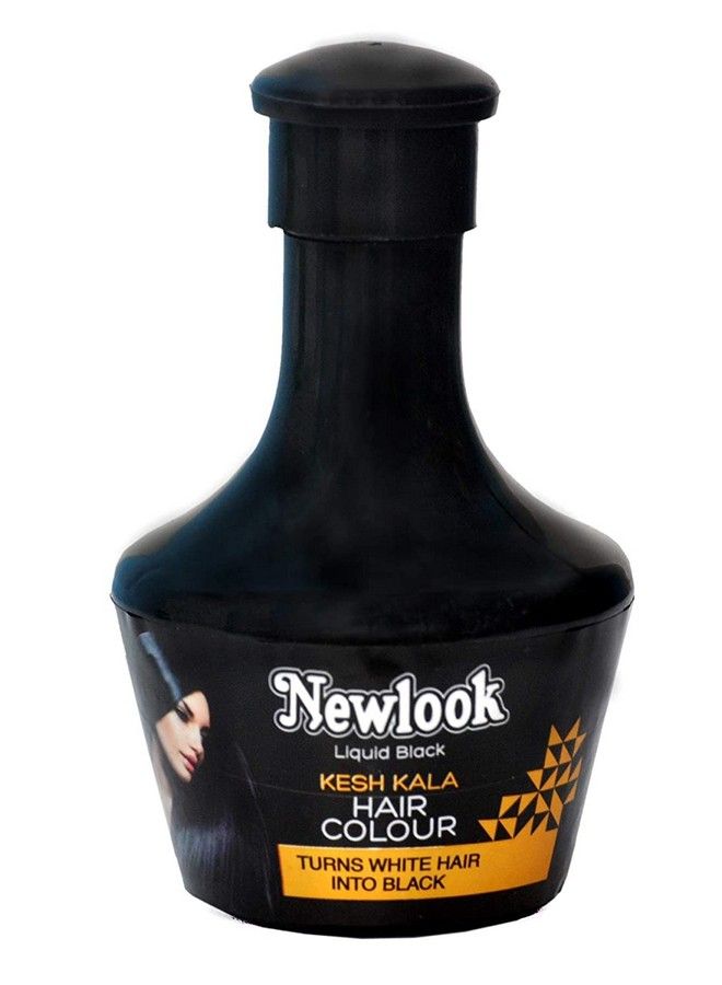 NEW LOOK Anti Dandruff Shikakai Shampoo(350 Ml) + Liquid Black Kesh Kala Hair Colour (150 Ml) Repairs Dry And Damaged Hair - Image 4