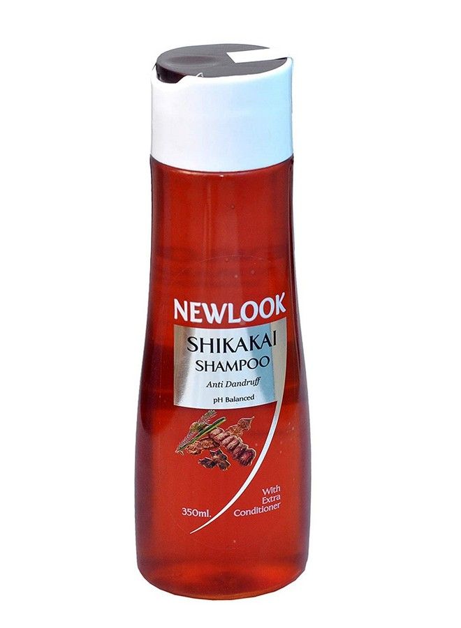 NEW LOOK Anti Dandruff Shikakai Shampoo(350 Ml) + Liquid Black Kesh Kala Hair Colour (150 Ml) Repairs Dry And Damaged Hair - Image 3
