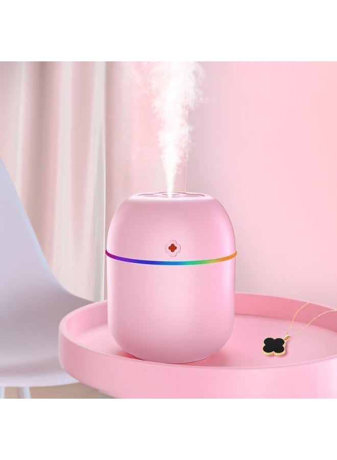 220ml USB Ultrasonic Humidifier & Aroma Diffuser with LED Light - Portable Air Mist Humidifier - Image 5